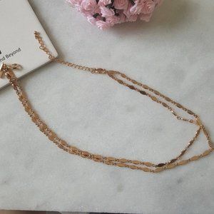 I.N.C. Gold-Tone Beaded Double Long Layer Necklace
